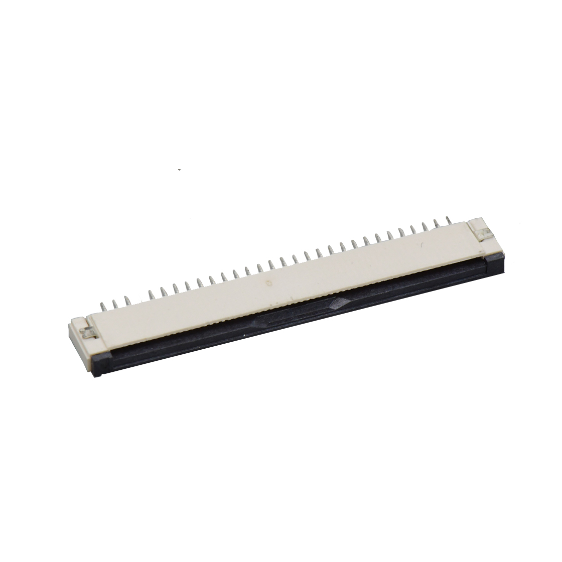F1008 FPC FFC连接器Pitch 1.00mm H2.0mm卧贴前掀盖下接触 FPC 30Pin本色 镀雾锡